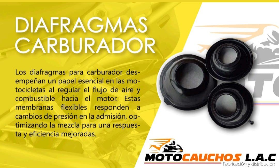 Diafragmas para carburador de motocicleta