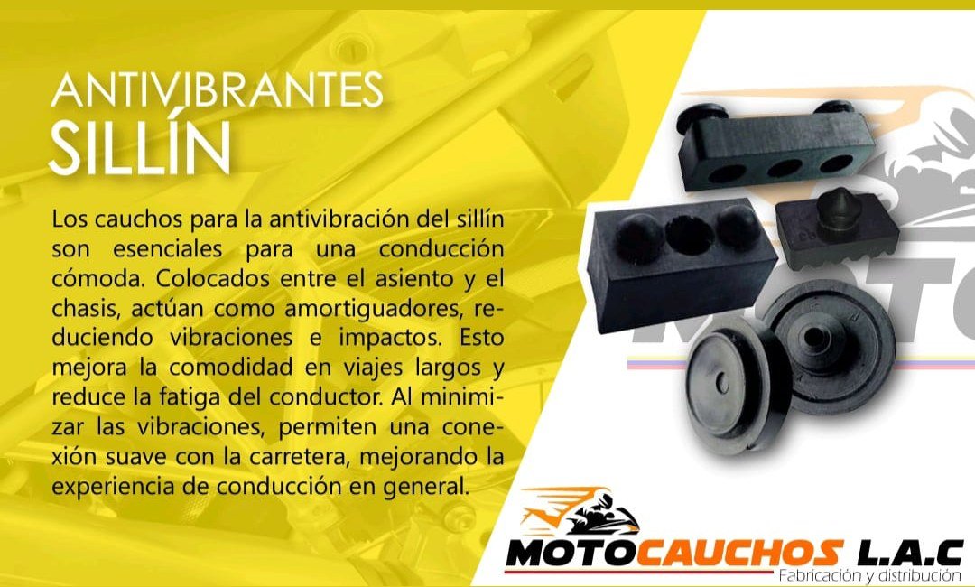 Soportes antivibrantes de sillín para motocicleta
