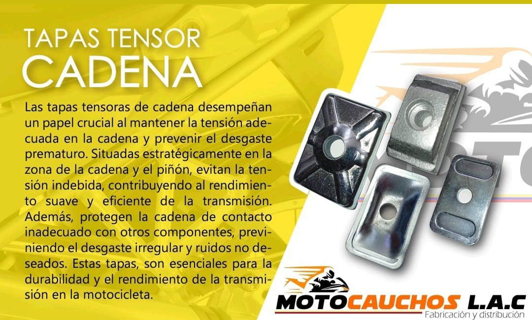 Tapas tensoras de cadena para motocicleta