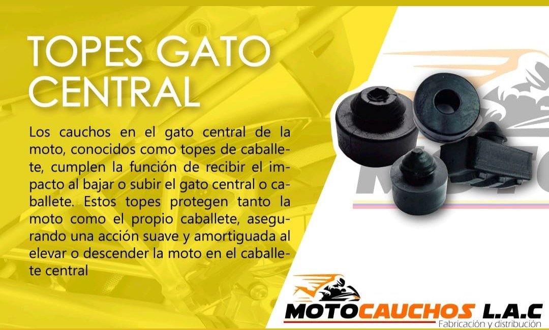 Topes de gato central para motocicleta