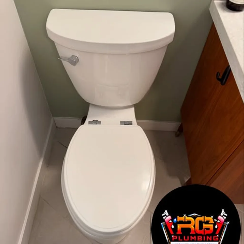 Finished toilet installation